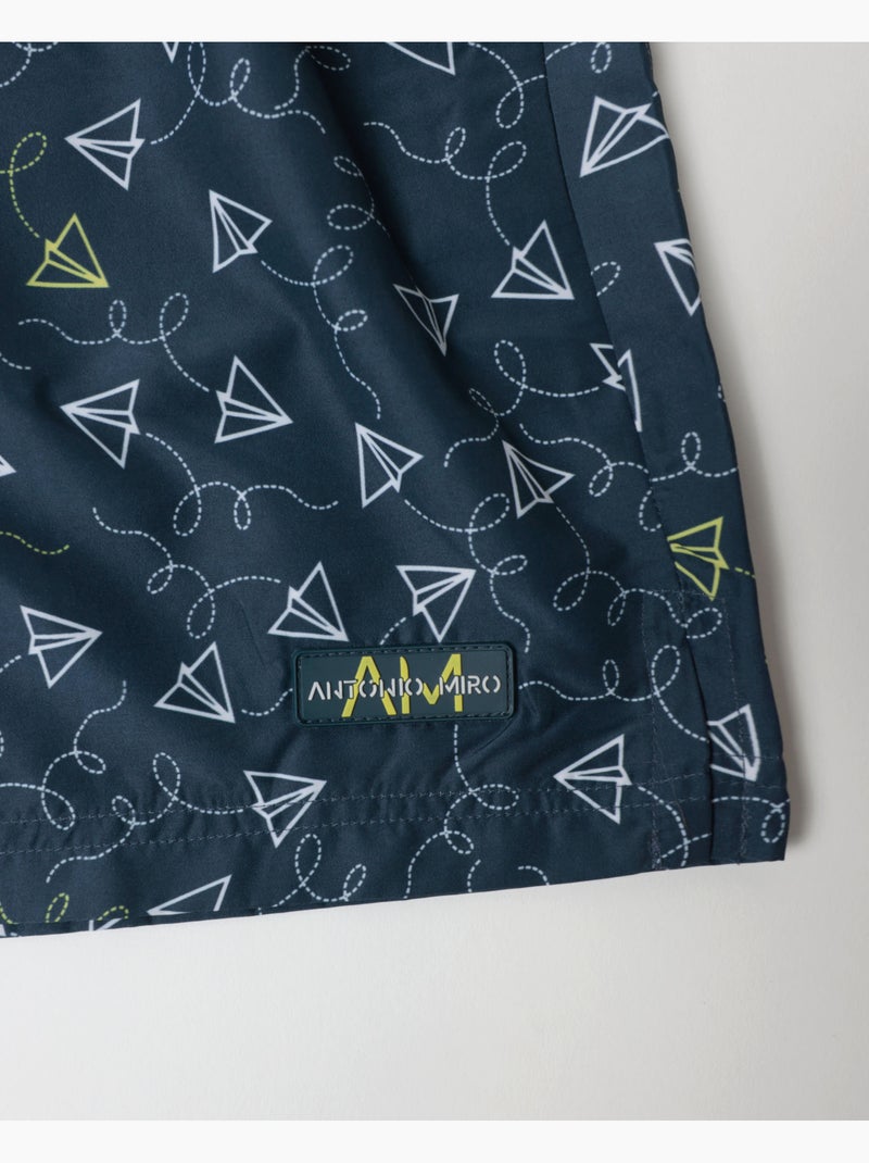Costume da bagno di carta ANTONIO MIRO per uomo Blu marino - Kiabi