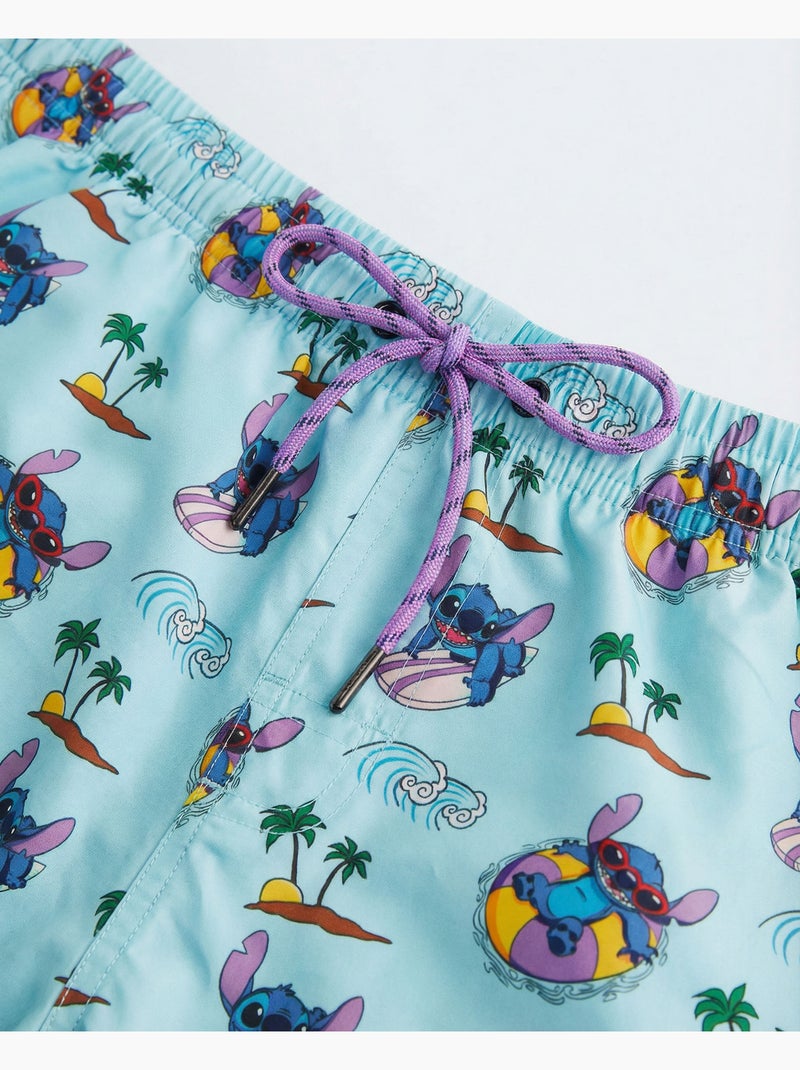 Costume da bagno estivo da uomo DISNEY Stitch Blu - Kiabi
