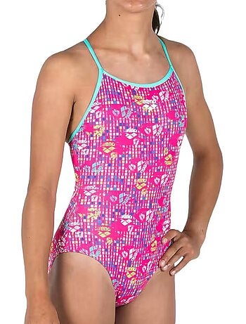Costume da bagno intero Arena da bambina, fantasia allover