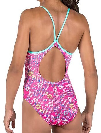 Costume da bagno intero Arena da bambina, fantasia allover
