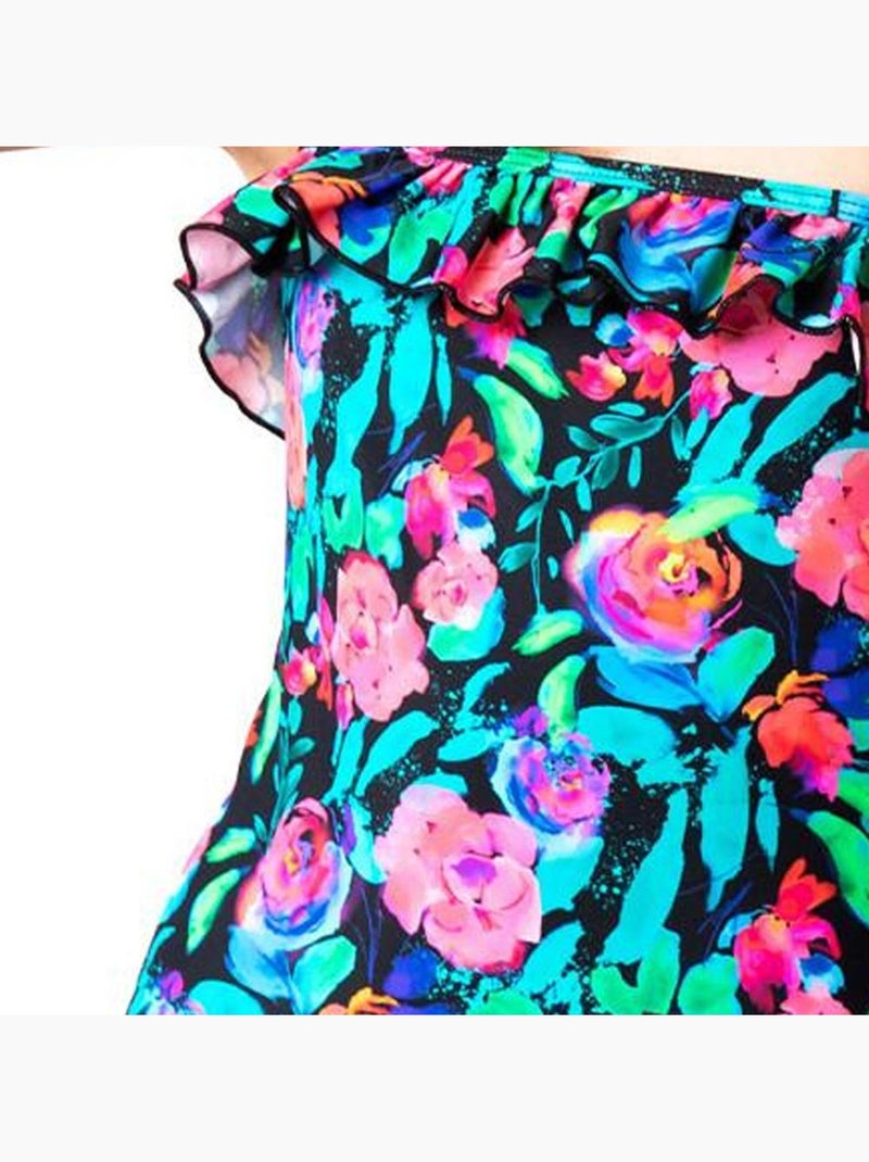 Costume da Bagno Intero Bambina Sun Project Nero - Kiabi