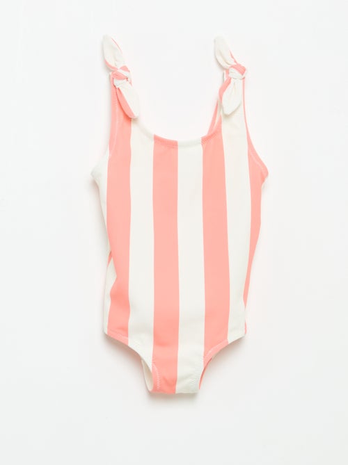 Costume da bagno intero con fiocchi sulle spalle - Kiabi