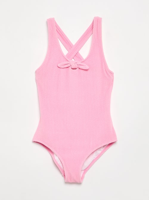 Costume da bagno intero con fiocco - Kiabi
