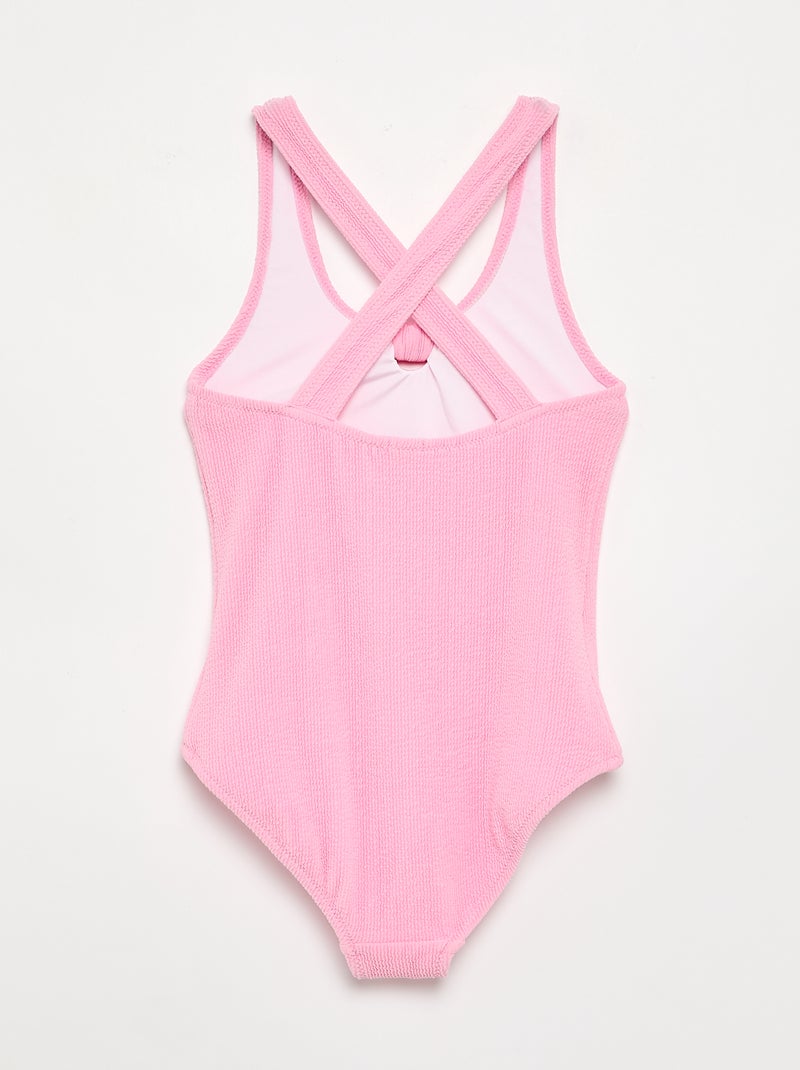 Costume da bagno intero con fiocco Rosa - Kiabi