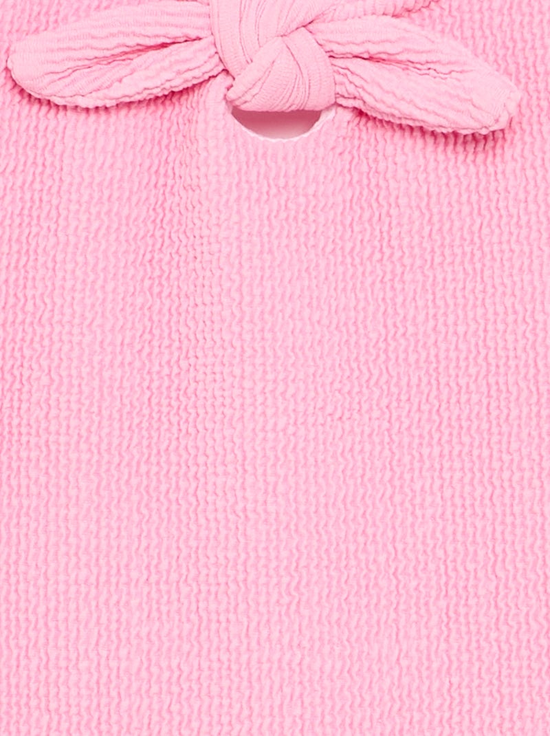 Costume da bagno intero con fiocco Rosa - Kiabi