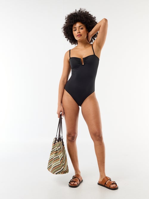 Costume da bagno intero con scollo quadrato - Kiabi