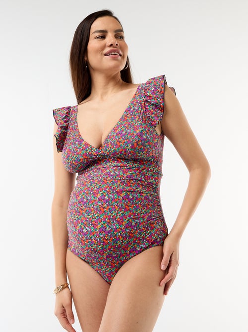 Costume da bagno intero con stampa floreale - Kiabi