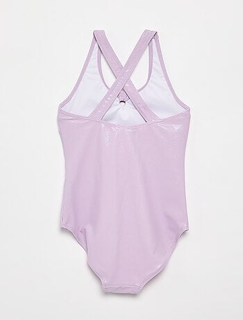 Costume da bagno intero con tessuto brillante