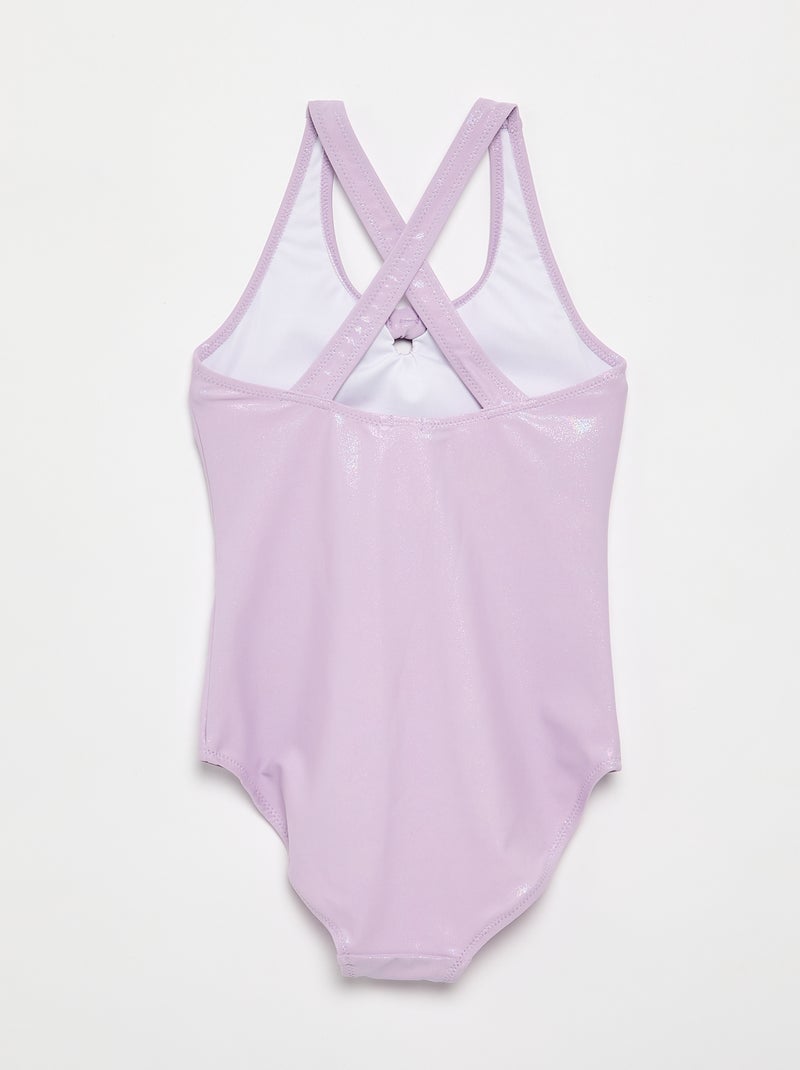 Costume da bagno intero con tessuto brillante Rosa - Kiabi