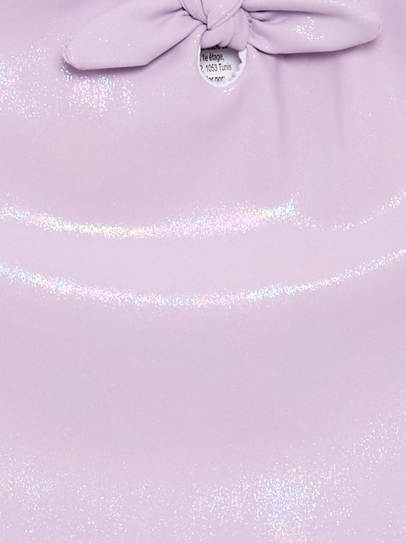Costume da bagno intero con tessuto brillante Rosa - Kiabi