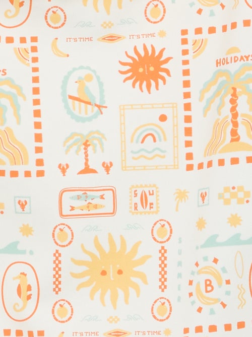 Costume da bagno intero con volant - Kiabi