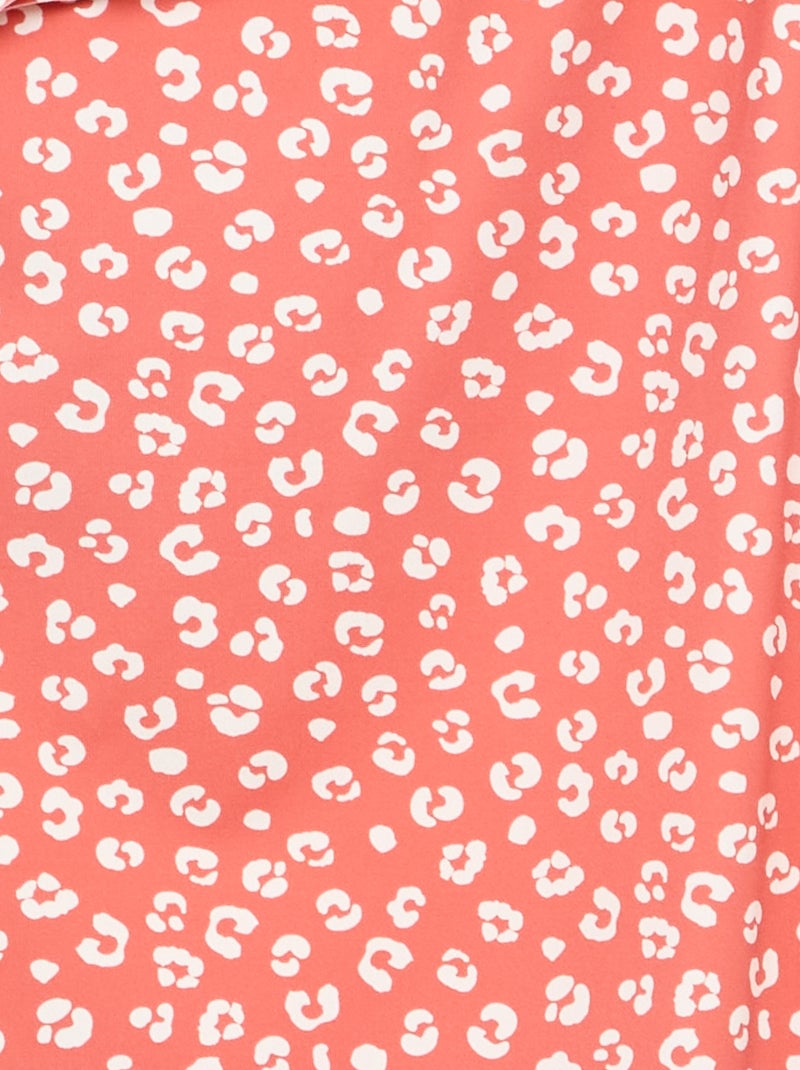 Costume da bagno intero con volant Rosa - Kiabi
