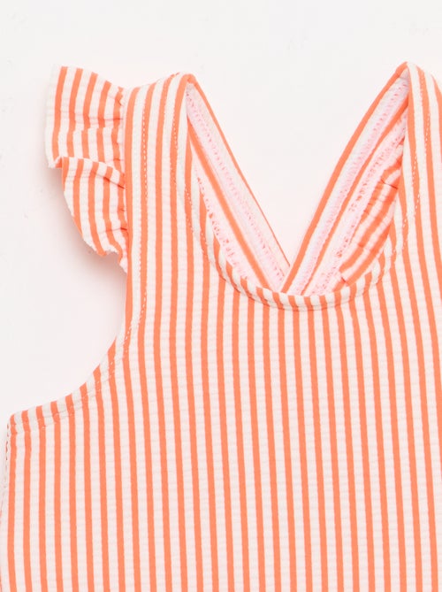 Costume da bagno intero con volant - Kiabi