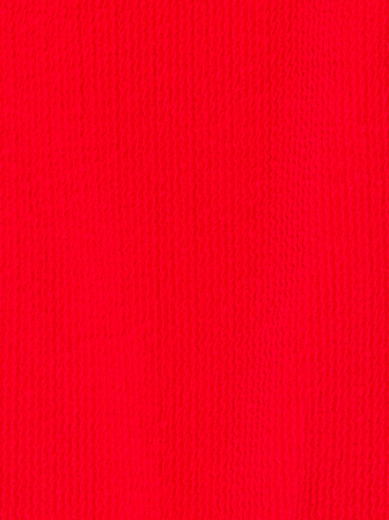 Costume da bagno intero con volant Rosso - Kiabi