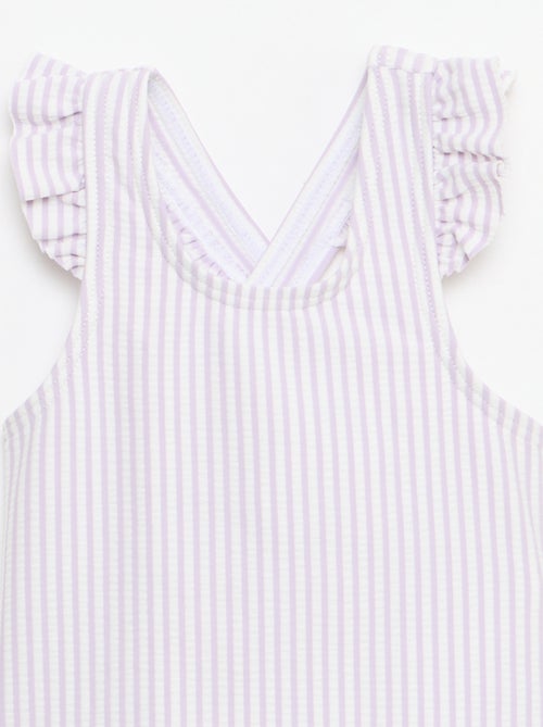 Costume da bagno intero con volant - Kiabi