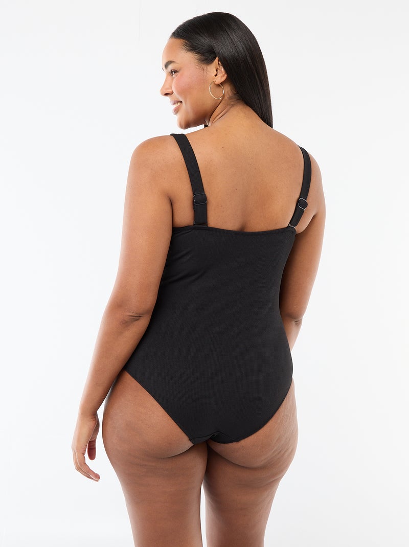 Costume da bagno intero modellante Nero - Kiabi