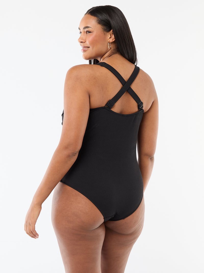 Costume da bagno intero modellante Nero - Kiabi