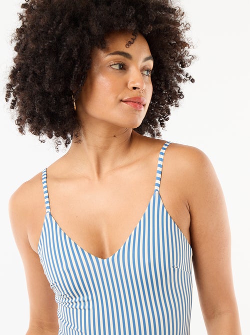 Costume da bagno intero stampato reversibile - Kiabi