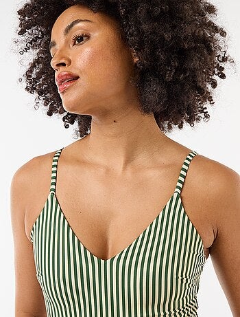 Costume da bagno intero stampato reversibile