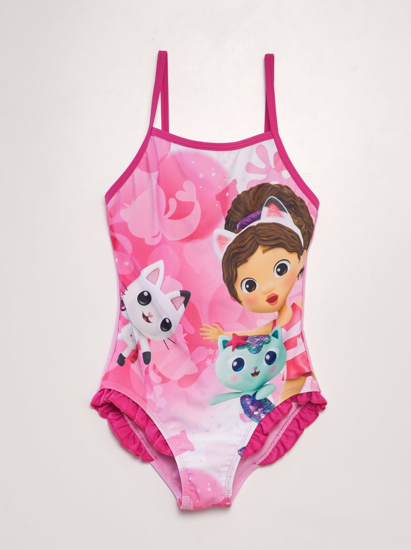 Costume da bagno 'La casa delle bambole di Gabby' - Intero ROSA - Kiabi