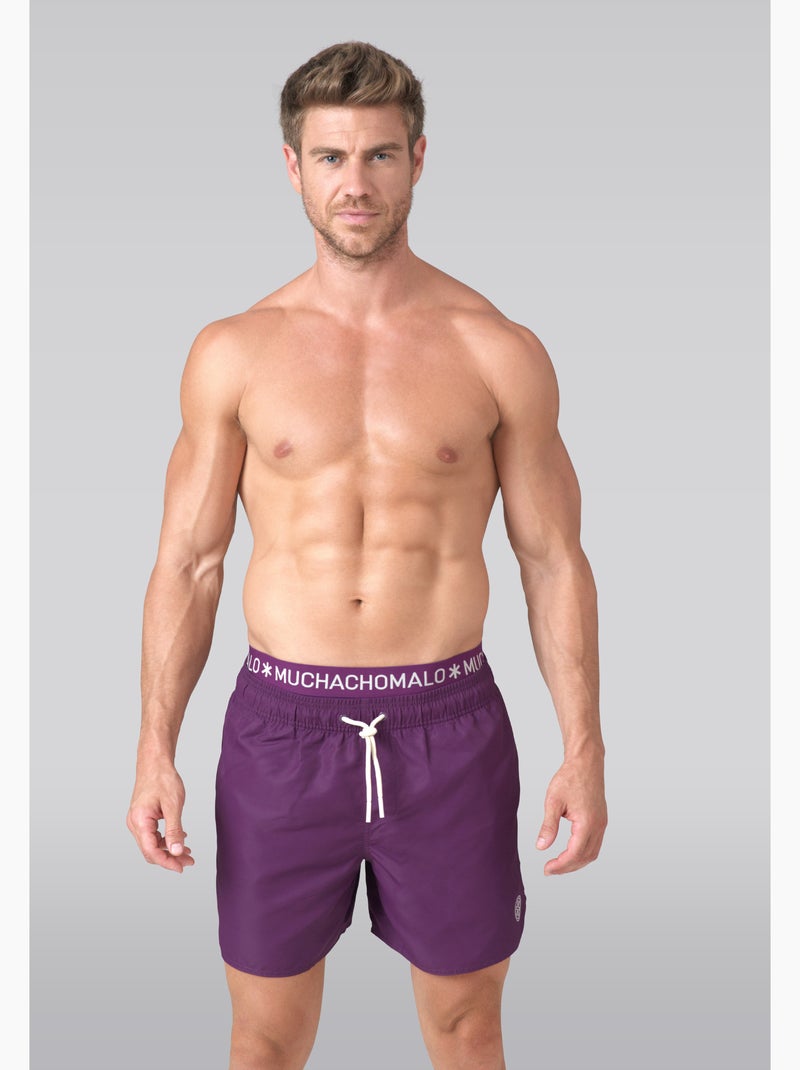 Costume da bagno Muchachomalo con boxer coordinato Viola - Kiabi