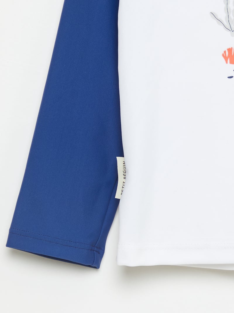 Costume da bagno 'Petit Béguin' 2 pezzi T-shirt + boxer Blu - Kiabi