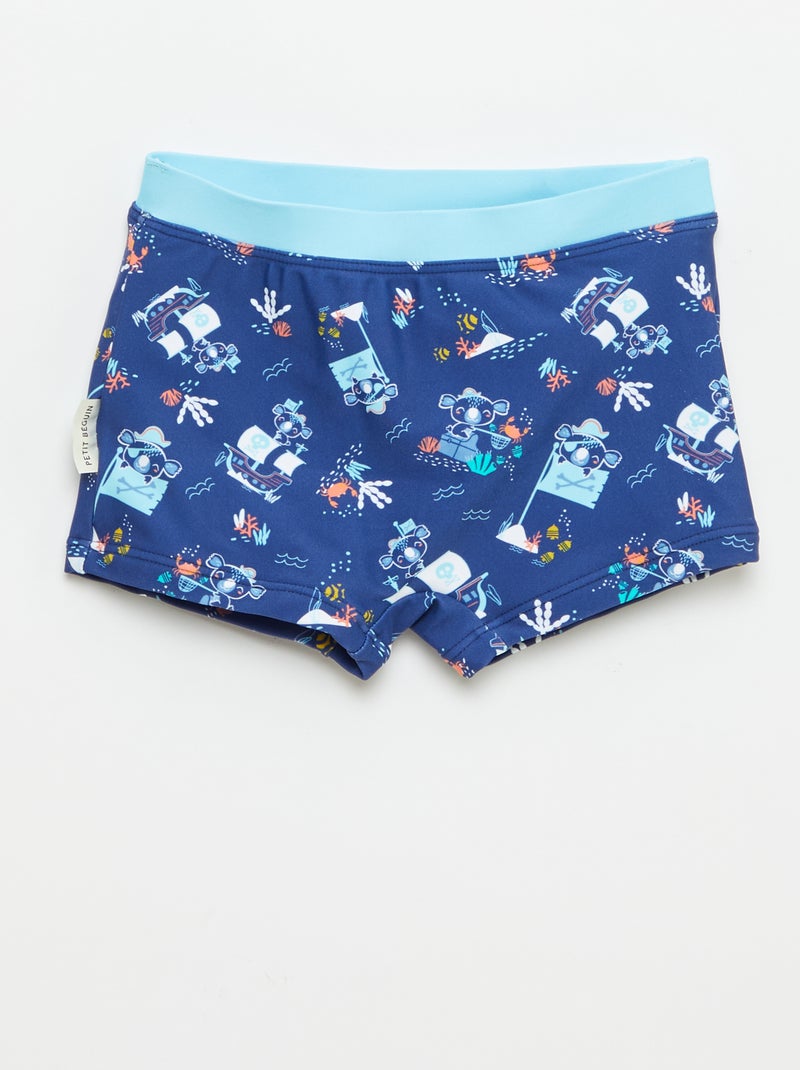 Costume da bagno 'Petit Béguin' 2 pezzi T-shirt + boxer Blu - Kiabi