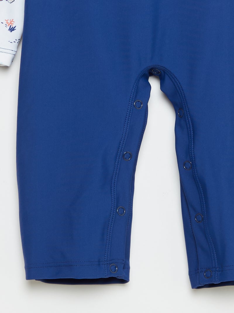 Costume da bagno 'Petit Béguin' 2 pezzi T-shirt + boxer Blu - Kiabi