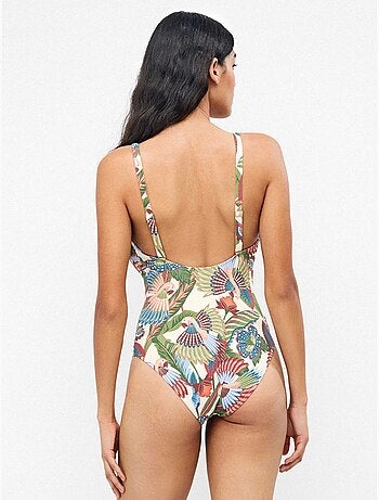 Costume da bagno plus size con stampa tribale