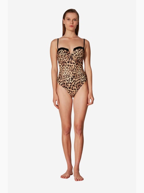 Costume da bagno puccini con stampa leopardata, corsetto - collezione masur free penti - Kiabi