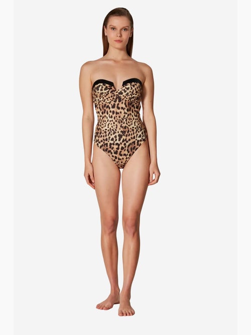 Costume da bagno puccini con stampa leopardata, corsetto - collezione masur free penti - Kiabi