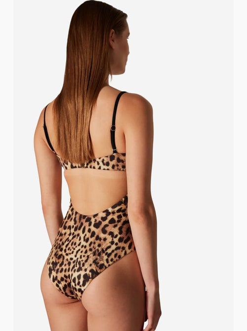 Costume da bagno puccini con stampa leopardata, corsetto - collezione masur free penti - Kiabi