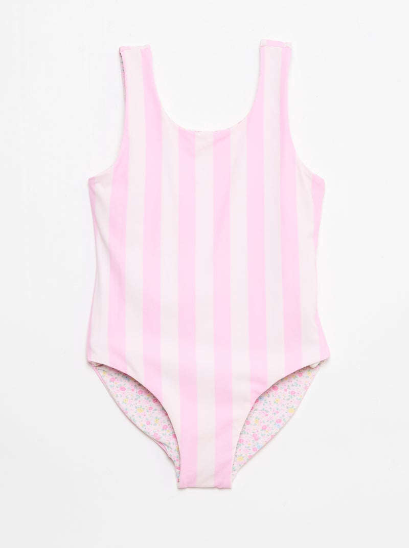 Costume da bagno reversibile Rosa - Kiabi