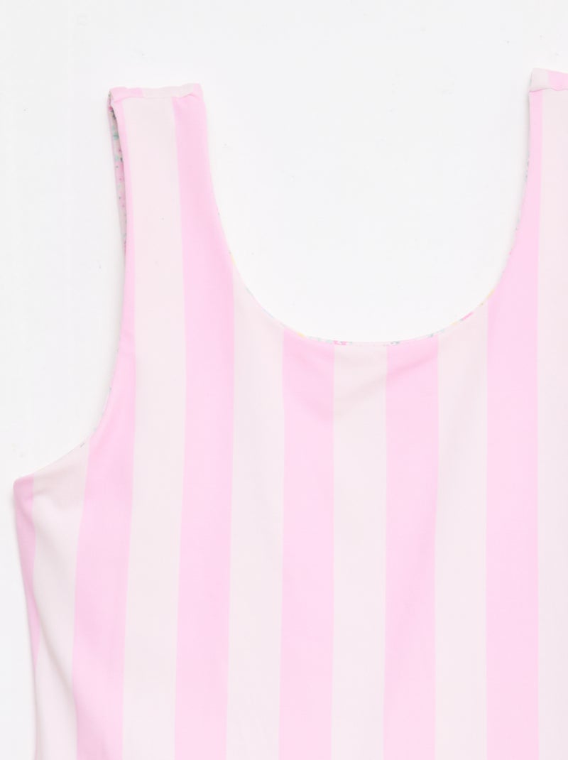 Costume da bagno reversibile Rosa - Kiabi