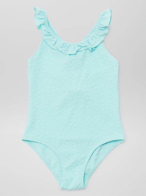 Costume da bagno ricamato con volant - Intero - Kiabi