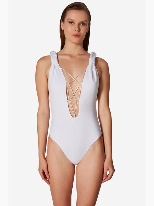 Costume da bagno rita con dettaglio intrecciato sulle spalle collezione masur penti - Kiabi Costume da bagno rita con dettaglio intrecciato sulle spalle collezione masur penti - Kiabi