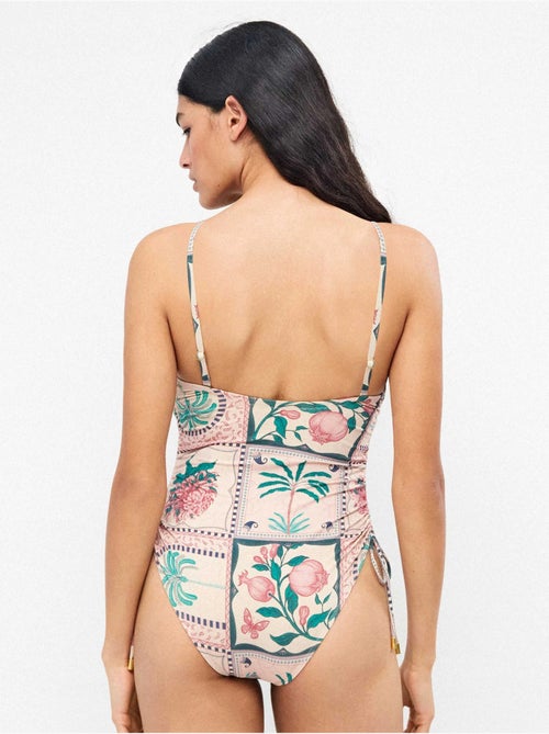Costume da bagno senza ferretto scollo bandeau - Kiabi Costume da bagno senza ferretto scollo bandeau - Kiabi