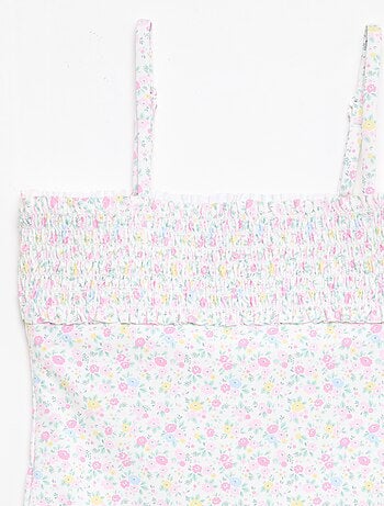 Costume da bagno smock con scrunchie