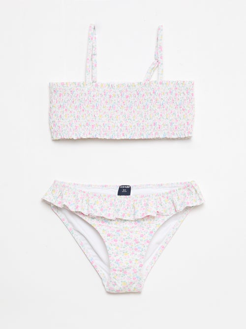 Costume da bagno smock floreale - 2 pezzi - Kiabi
