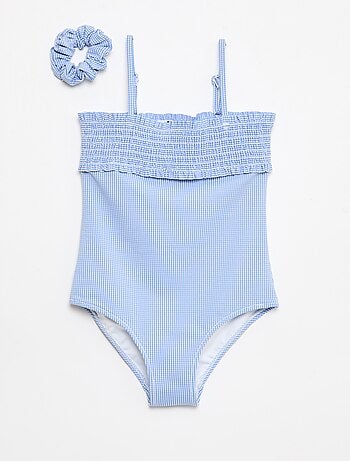 Costume da bagno smock + scrunchie - 1 pezzo