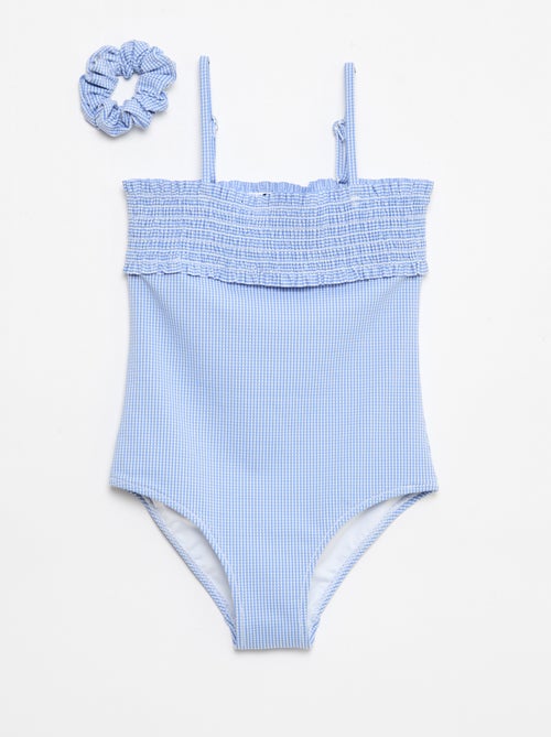 Costume da bagno smock + scrunchie - 1 pezzo - Kiabi