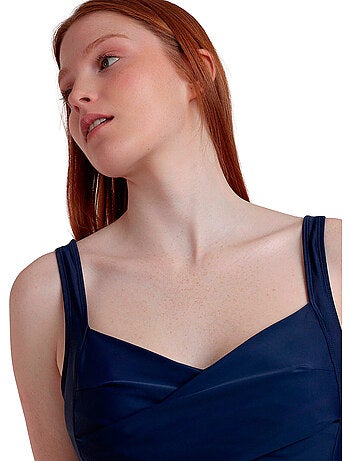 Costume da bagno snellente a righe curve da donna ADMAS