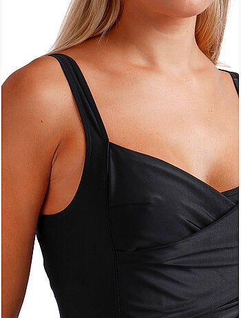 Costume da bagno snellente a righe curve da donna ADMAS