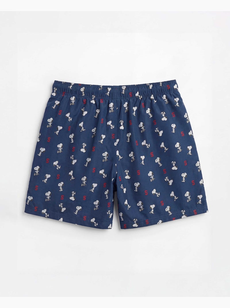 Costume da bagno sportivo da uomo Snoopy dei PEANUTS Blu marino - Kiabi