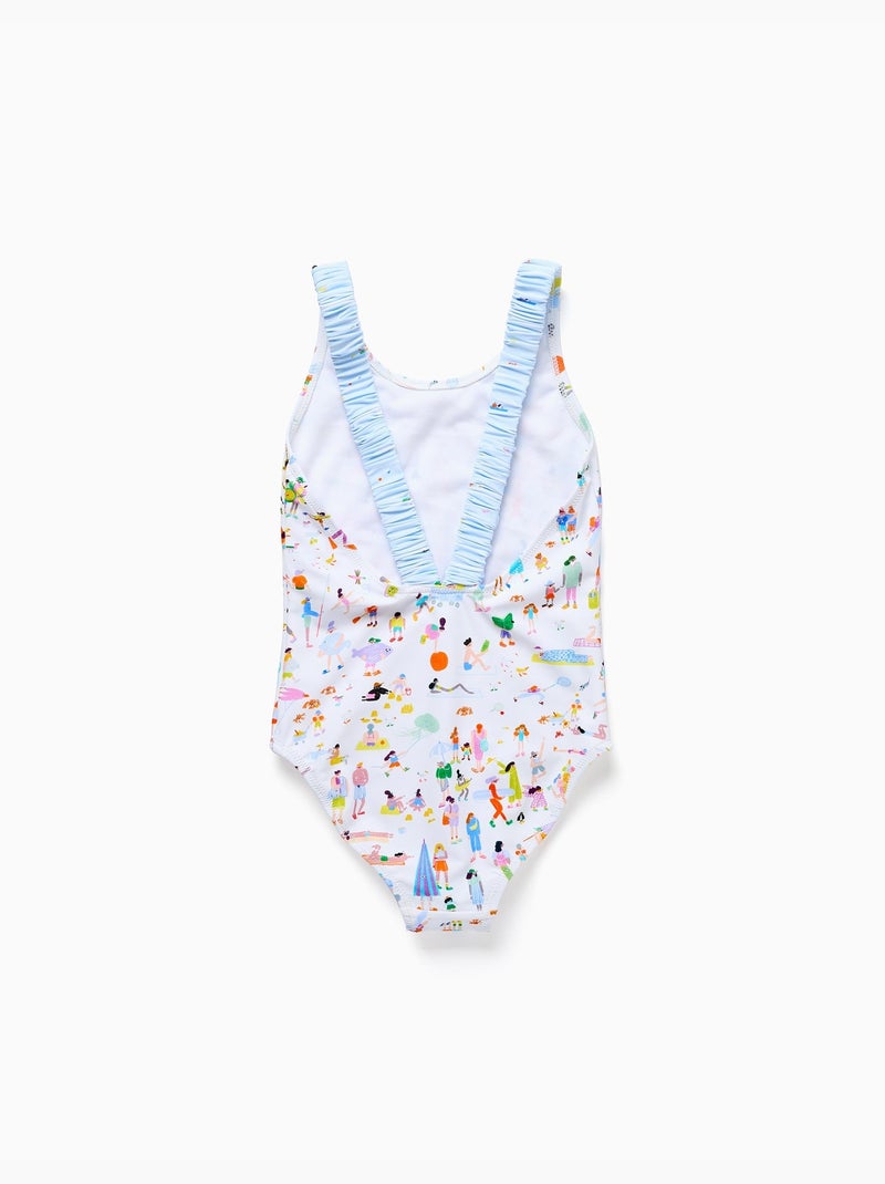 Costume da bagno stampato Carolina Celas x Zippy Bianco - Kiabi