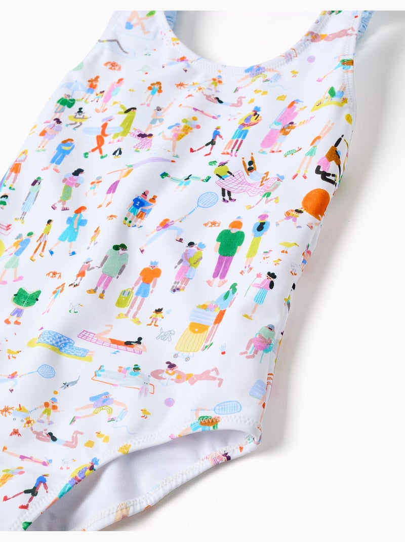 Costume da bagno stampato Carolina Celas x Zippy Bianco - Kiabi