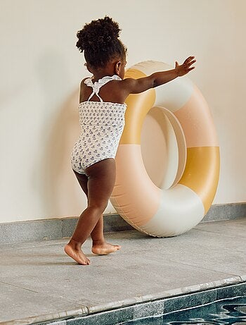 Costume da bagno stampato con volant - Intero