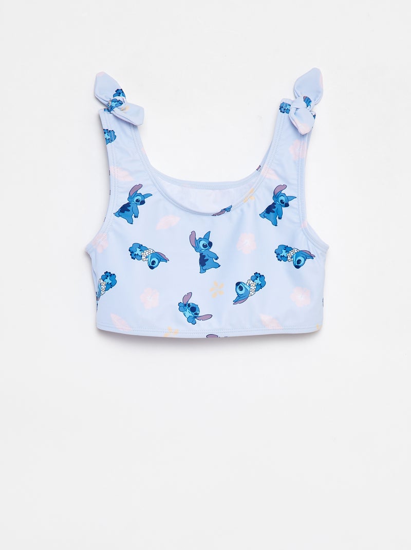 Costume da bagno 'Stitch Disney' con fiocchi decorativi - 2 pezzi BLU - Kiabi