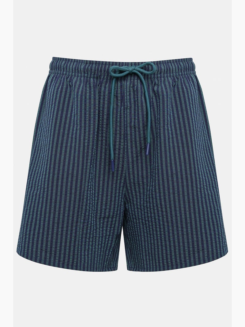 Costume da bagno uomo a righe penti Blu marino - Kiabi