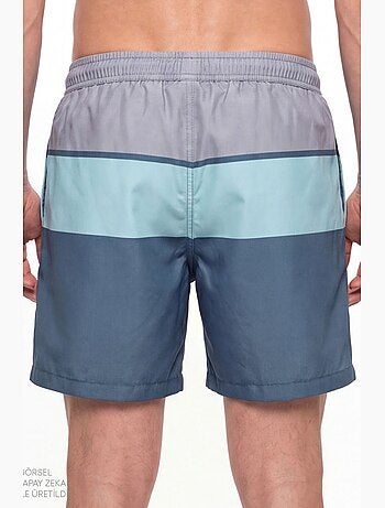 Costume da bagno uomo mindful colour block a righe penti